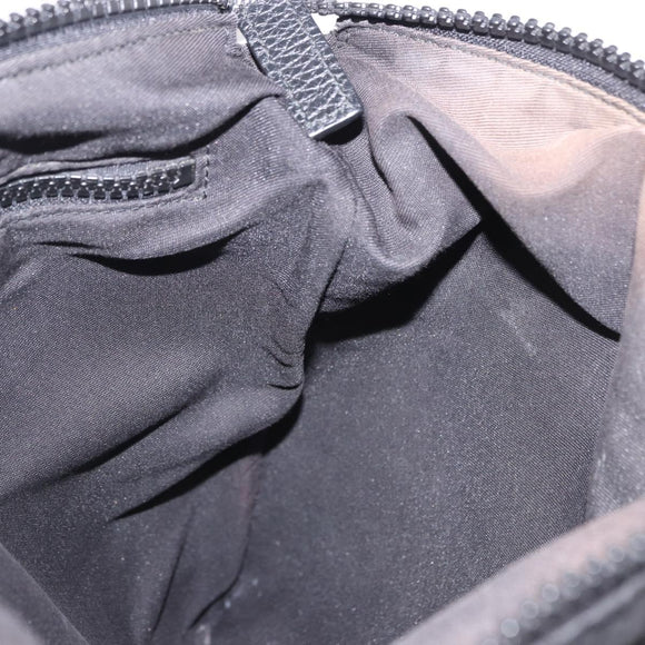 GUCCI GG Canvas Shoulder Bag Black Silver 509639 Auth ka5571