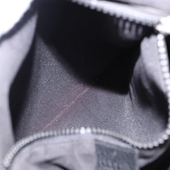 GUCCI GG Canvas Shoulder Bag Black Silver 509639 Auth ka5571