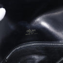 CELINE Horse Carriage Shoulder Bag Leather Black Gold Tone Auth ka5574-18