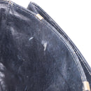 CELINE Horse Carriage Shoulder Bag Leather Black Gold Tone Auth ka5574-12