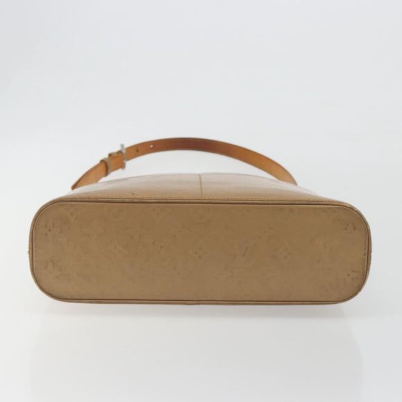 LOUIS VUITTON Monogram Mat Sutter Shoulder Bag Beige M55167 LV Auth ka5576