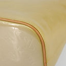 LOUIS VUITTON Monogram Vernis Houston Hand Bag Beige M91004 LV Auth ka558-8