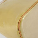 LOUIS VUITTON Monogram Vernis Houston Hand Bag Beige M91004 LV Auth ka558-15