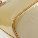 LOUIS VUITTON Monogram Vernis Houston Hand Bag Beige M91004 LV Auth ka558-17