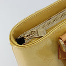 LOUIS VUITTON Monogram Vernis Houston Hand Bag Beige M91004 LV Auth ka558-19