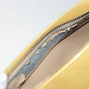 LOUIS VUITTON Monogram Vernis Houston Hand Bag Beige M91004 LV Auth ka558-9