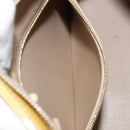 LOUIS VUITTON Monogram Vernis Houston Hand Bag Beige M91004 LV Auth ka558-24