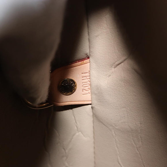 LOUIS VUITTON Monogram Vernis Houston Hand Bag Beige M91004 LV Auth ka558