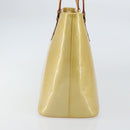 LOUIS VUITTON Monogram Vernis Houston Hand Bag Beige M91004 LV Auth ka558-3