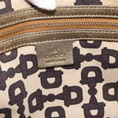 GUCCI GG Canvas Sherry Line Hand Bag Beige Gold 137396 Auth ka5582-17