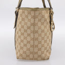 GUCCI GG Canvas Sherry Line Hand Bag Beige Gold 137396 Auth ka5582-3