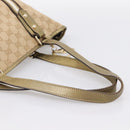 GUCCI GG Canvas Sherry Line Hand Bag Beige Gold 137396 Auth ka5582-7
