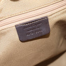 Salvatore Ferragamo Gancini Tote Bag Canvas Beige Silver Auth ka5583A-12