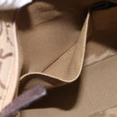 Salvatore Ferragamo Gancini Tote Bag Canvas Beige Silver Auth ka5583A-21