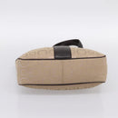 Salvatore Ferragamo Gancini Tote Bag Canvas Beige Silver Auth ka5583A-5