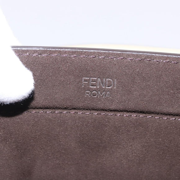 FENDI Tote Bag Leather Yellow Auth ka5585V
