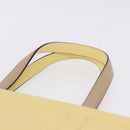FENDI Tote Bag Leather Yellow Auth ka5585V-8