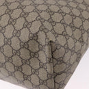 GUCCI GG Supreme Sherry Line Tote Bag PVC Beige Gold 631685 Auth ka5586-14
