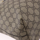 GUCCI GG Supreme Sherry Line Tote Bag PVC Beige Gold 631685 Auth ka5586-15