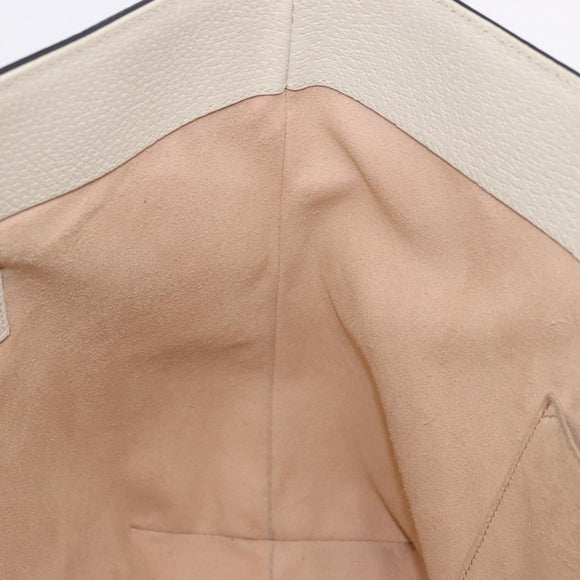 GUCCI GG Supreme Sherry Line Tote Bag PVC Beige Gold 631685 Auth ka5586