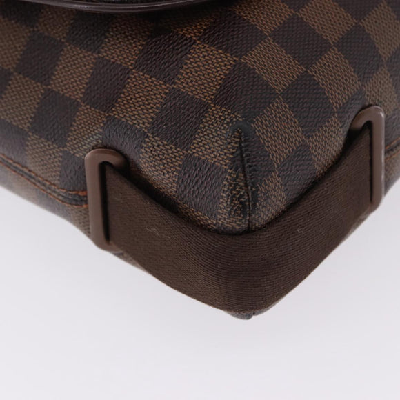 LOUIS VUITTON Damier Ebene Brooklyn MM Shoulder Bag N51211 LV Auth ka5587