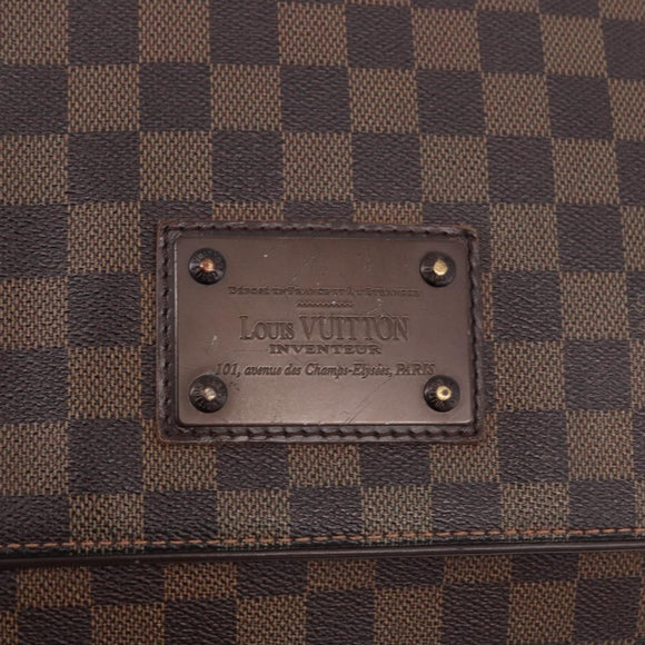 LOUIS VUITTON Damier Ebene Brooklyn MM Shoulder Bag N51211 LV Auth ka5587