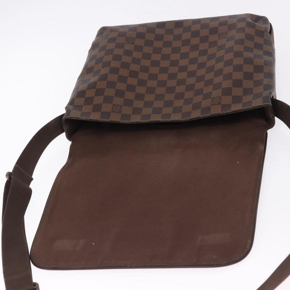 LOUIS VUITTON Damier Ebene Brooklyn MM Shoulder Bag N51211 LV Auth ka5587