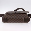 LOUIS VUITTON Damier Ebene Brooklyn MM Shoulder Bag N51211 LV Auth ka5587-5