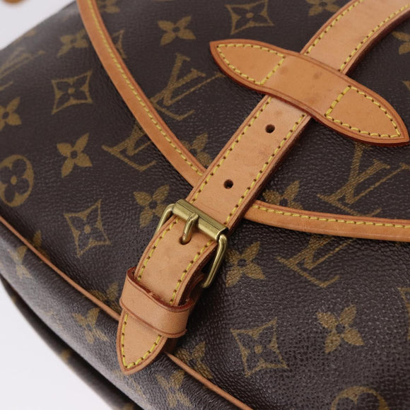 LOUIS VUITTON Monogram Saumur 30 Shoulder Bag M42256 LV Auth ka5588V