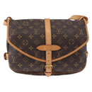 LOUIS VUITTON Monogram Saumur 30 Shoulder Bag M42256 LV Auth ka5588V-13