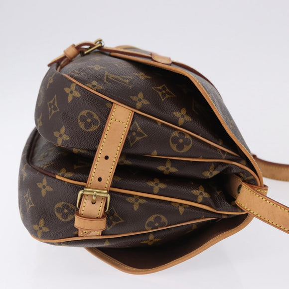 LOUIS VUITTON Monogram Saumur 30 Shoulder Bag M42256 LV Auth ka5588V