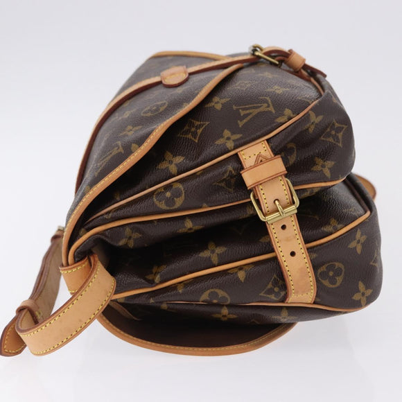 LOUIS VUITTON Monogram Saumur 30 Shoulder Bag M42256 LV Auth ka5588V