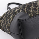 GUCCI GG Supreme Tote Bag Black Gold 631685 Auth ka5593M-11