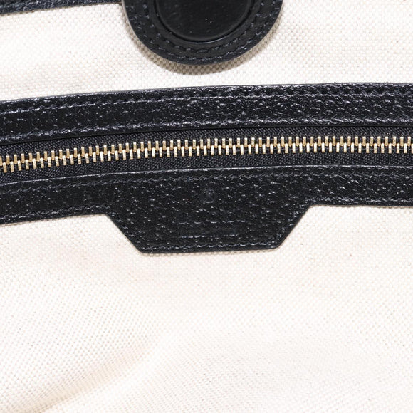 GUCCI GG Supreme Tote Bag Black Gold 631685 Auth ka5593M