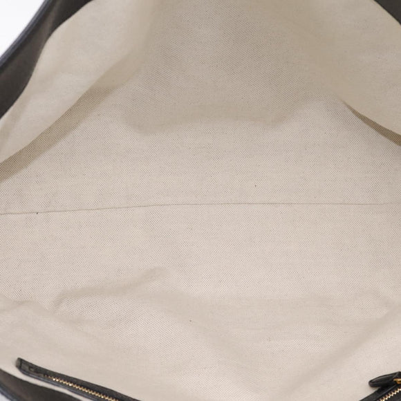 GUCCI GG Supreme Tote Bag Black Gold 631685 Auth ka5593M