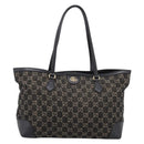 GUCCI GG Supreme Tote Bag Black Gold 631685 Auth ka5593M-2