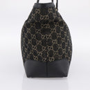 GUCCI GG Supreme Tote Bag Black Gold 631685 Auth ka5593M-4