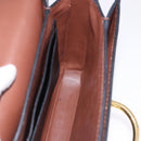 BURBERRY Nova Check Shoulder Bag Canvas Beige Gold Auth ka5594-19