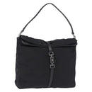 GUCCI GG Canvas Jackie Shoulder Bag Black Silver 001 3355 2123 Auth ka5595-1