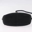 Salvatore Ferragamo Vala Shoulder Bag Suede Navy Gold Auth ka5596-9