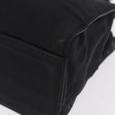 GUCCI Bamboo Tote Bag Canvas Black Silver 002 1016 Auth ka5599-14