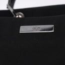GUCCI Bamboo Tote Bag Canvas Black Silver 002 1016 Auth ka5599-17