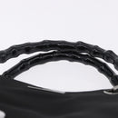 GUCCI Bamboo Tote Bag Canvas Black Silver 002 1016 Auth ka5599-8