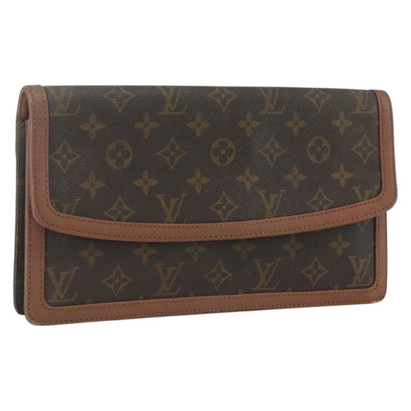 LOUIS VUITTON Monogram Pochette Dam GM Clutch Bag M51810 LV Auth ka560