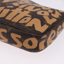LOUIS VUITTON Monogram Graffiti Pochette Accessoires Orange M92193 Auth ka5600A-15