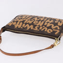 LOUIS VUITTON Monogram Graffiti Pochette Accessoires Orange M92193 Auth ka5600A-7