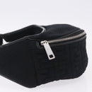FENDI Shoulder Bag Canvas Black Silver Auth ka5602V-5