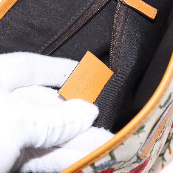 GUCCI Hand Bag Canvas Outlet Multicolor Gold 257250 Auth ka5603A