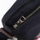 GUCCI Sherry Line Shoulder Bag Nylon Navy Silver 270410 Auth ka5604A-15