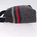 GUCCI Sherry Line Shoulder Bag Nylon Navy Silver 270410 Auth ka5604A-5